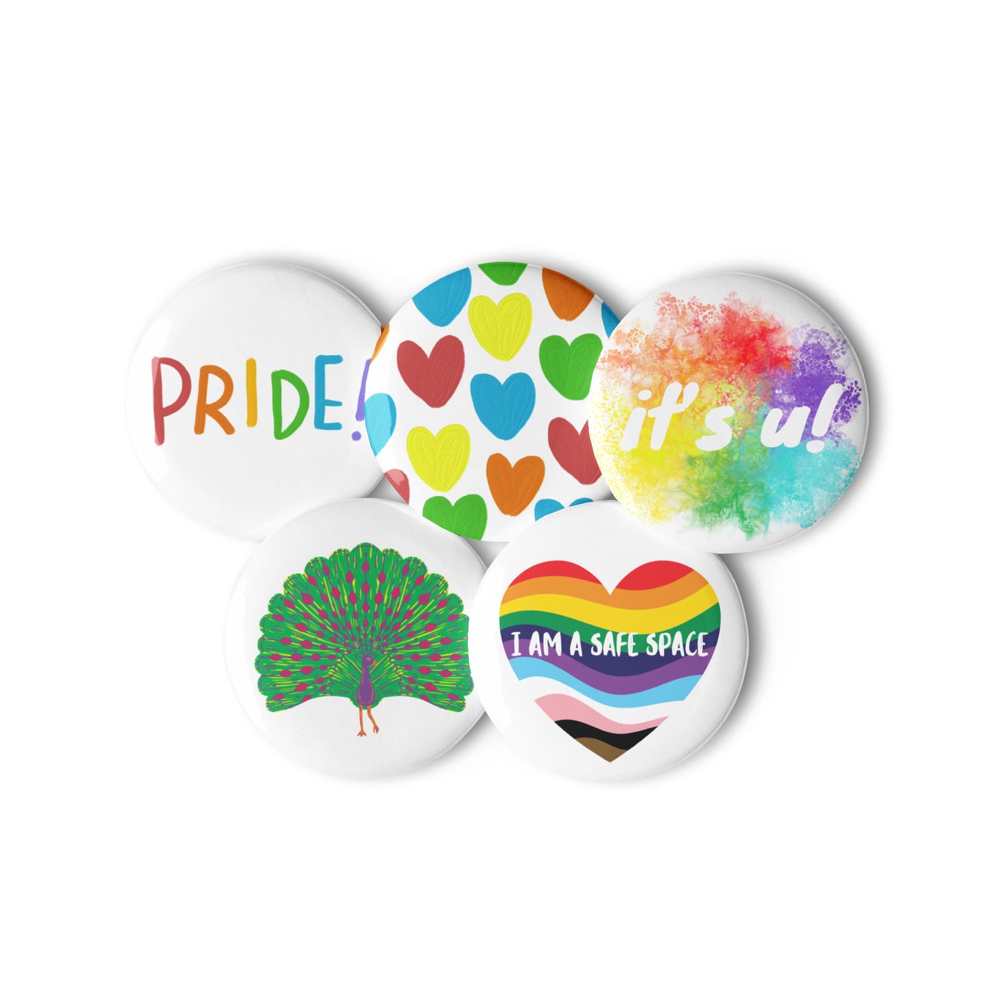 PRIDE button set 5 pcs.