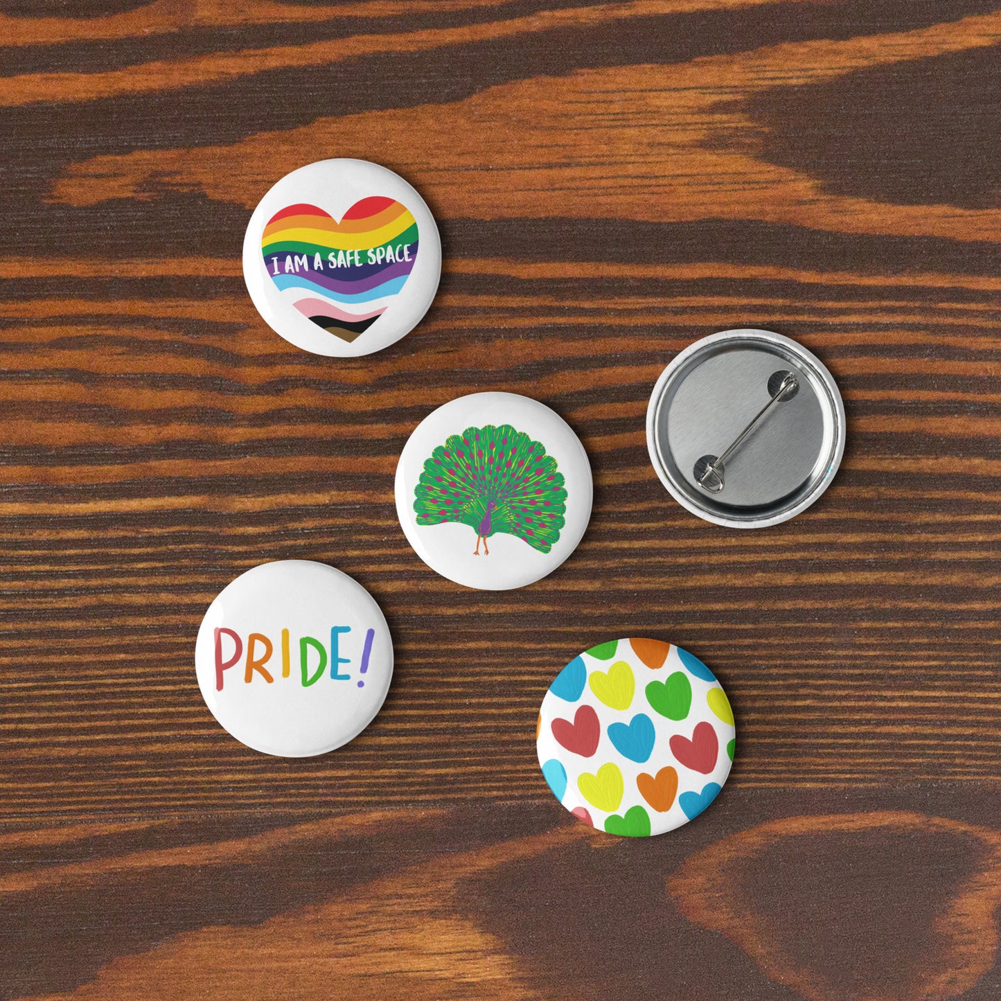 PRIDE button set 5 pcs.