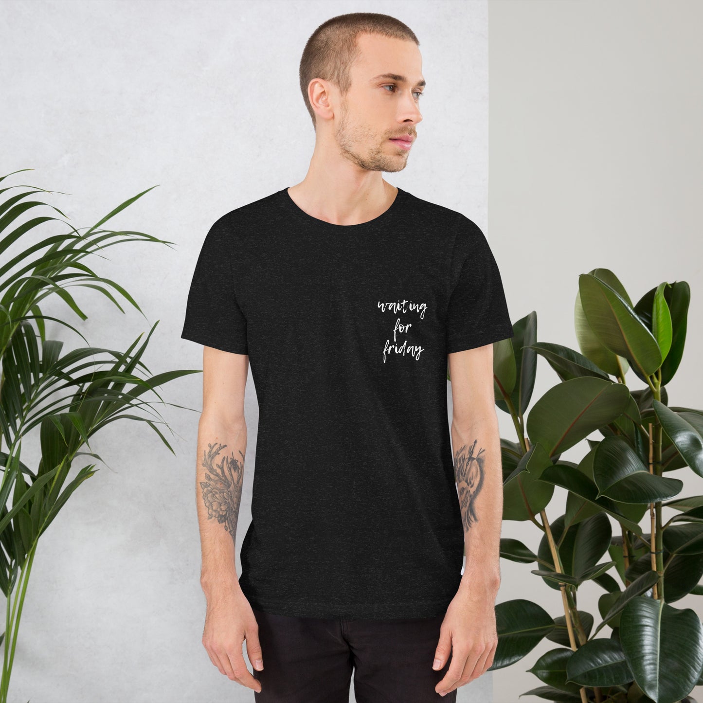 waiting for friday. unisex-T-Shirt black