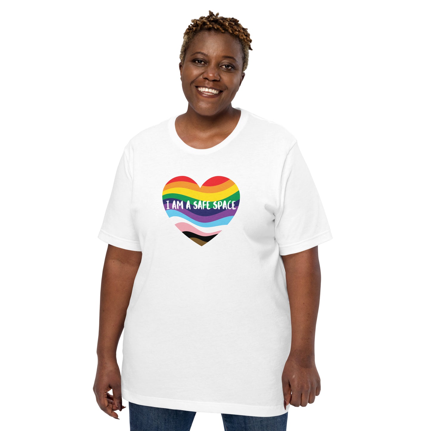 I am a safe space! PRIDE unisex t-shirt